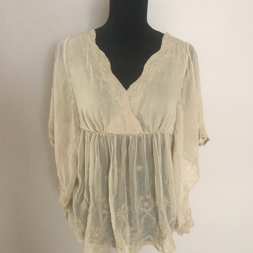Boho lace blouse